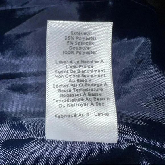 Talbots Navy Blue Blazer with Red Polka Dots NWOT Size 8P - Picture 10 of 14